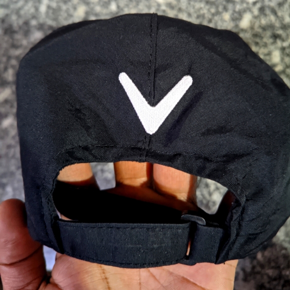 CALLAWAY GOLF black adjustable cap hat black - Picture 2 of 6